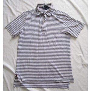 Men's Polo Golf Lisle Ralph Lauren Stripe Pima Short Sleeve Shirt Sz S (MT553)